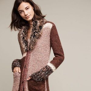 ANTHROPOLOGIE ANGEL OF THE NORTH CARDIGAN